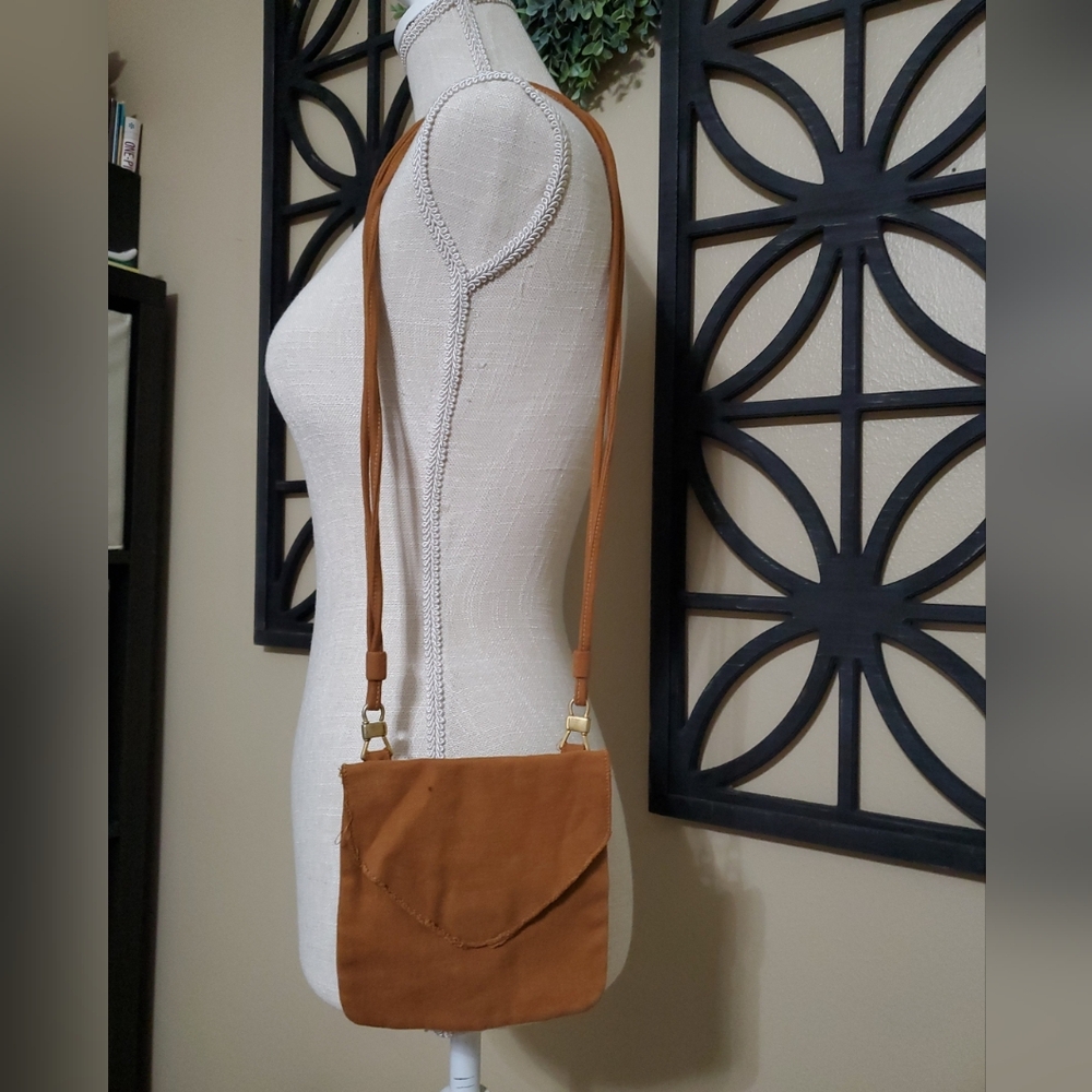 Handmade 6x6 Cotton Boho Festival Bag Chestnut Colored